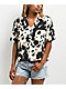 Duvin Cow Design Short Sleeve Button Up Boxy Shirt - Thumbnail image 3 of 4