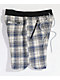 EPTM Tweed Trucker Blue & White Shorts