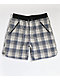 EPTM Tweed Trucker Blue & White Shorts