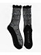 Ectogasm Heart Black Sheer Crew Socks - Thumbnail image 2 of 2