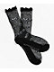 Ectogasm Heart Black Sheer Crew Socks - Thumbnail image 1 of 2