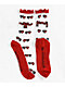 Ectogasm Heart Red Sheer Crew Socks - Thumbnail image 2 of 2