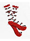 Ectogasm Heart Red Sheer Crew Socks - Thumbnail image 1 of 2