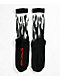 Ectogasm Sheer Flame Black Crew Socks - Thumbnail image 2 of 2
