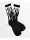 Ectogasm Sheer Flame Black Crew Socks - Thumbnail image 1 of 2