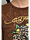Ed Hardy 3 Hearts Cocoa Crop T-Shirt - Thumbnail image 4 of 6
