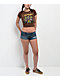 Ed Hardy 3 Hearts Cocoa Crop T-Shirt - Thumbnail image 6 of 6