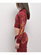 Ed Hardy Amor Butterfly Wine Crop Zip Hoodie - Thumbnail image 4 of 5
