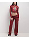 Ed Hardy Amor Butterfly Wine Crop Zip Hoodie - Thumbnail image 5 of 5