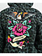 Ed Hardy Anchor Rose Green Leopard Crop Zip Hoodie - Thumbnail image 4 of 6