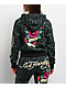 Ed Hardy Anchor Rose Green Leopard Crop Zip Hoodie - Thumbnail image 2 of 6