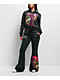 Ed Hardy Anchor Rose Green Leopard Flare Sweatpants - Thumbnail image 7 of 7