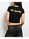 Ed Hardy Baby Devil Rhinestone Black Crop T-Shirt - Thumbnail image 2 of 4