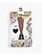 Ed Hardy Backseam Logo Sheer Black Tights - Thumbnail image 1 of 4