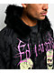 Ed Hardy Bat Skull Faux Fur Black Zip Hoodie - Thumbnail image 4 of 10