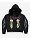 Ed Hardy Bat Skull Faux Fur Black Zip Hoodie - Thumbnail image 8 of 10