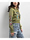 Ed Hardy Butterflies Y2K Olive Crop Zip Hoodie - Thumbnail image 6 of 8