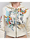 Ed Hardy Butterfly Ivory Crop Zip Hoodie - Thumbnail image 3 of 7