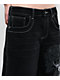 Ed Hardy Butterfly Skull Black Wash Jean Shorts - Thumbnail image 4 of 7