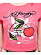 Ed Hardy Cherry Hot Pink Crop T-Shirt - Thumbnail image 3 of 4