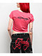 Ed Hardy Cherry Hot Pink Crop T-Shirt - Thumbnail image 2 of 4