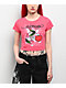Ed Hardy Cherry Hot Pink Crop T-Shirt - Thumbnail image 1 of 4