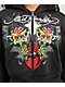 Ed Hardy Cross Heart Black Crop Zip Hoodie - Thumbnail image 3 of 8