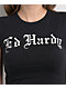 Ed Hardy Cross Heart Cap Sleeve Black T-Shirt - Thumbnail image 3 of 5