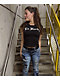 Ed Hardy Cross Heart Cap Sleeve Black T-Shirt - Thumbnail image 4 of 5