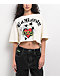 Ed Hardy Cross Heart Ivory Boxy Crop T-Shirt - Thumbnail image 1 of 3