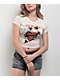 Ed Hardy Cross Heart Ivory Crop T-Shirt - Thumbnail image 1 of 4