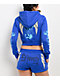 Ed Hardy Cross Wings Royal Blue Crop Zip Hoodie - Thumbnail image 2 of 6