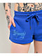 Ed Hardy Cross Wings Royal Blue Sweat Shorts - Thumbnail image 5 of 6