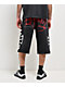 Ed Hardy Crosses Black Denim Shorts - Thumbnail image 1 of 9