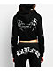 Ed Hardy Crosses Rhinestone Black Crop Zip Hoodie - Thumbnail image 1 of 5