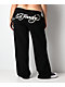 Ed Hardy Dagger Heart Black Wide Leg Sweatpants - Thumbnail image 3 of 8