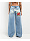 Ed Hardy Dagger Heart Retro Light Blue Jeans  - Thumbnail image 1 of 5