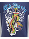 Ed Hardy Dagger Snake Navy Boxy T-Shirt - Thumbnail image 2 of 2