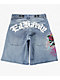 Ed Hardy Diamond Flower Light Wash Jean Shorts - Thumbnail image 4 of 17