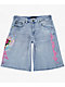 Ed Hardy Diamond Flower Light Wash Jean Shorts - Thumbnail image 17 of 17