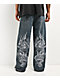 Ed Hardy Dragon Blue Baggy Jeans - Thumbnail image 2 of 6