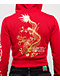 Ed Hardy Dragon Cherry Red Crop Zip Hoodie - Thumbnail image 4 of 5