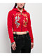 Ed Hardy Dragon Cherry Red Crop Zip Hoodie - Thumbnail image 1 of 5
