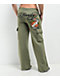 Ed Hardy Dragon Dagger Olive Cargo Sweatpants - Thumbnail image 9 of 9