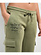 Ed Hardy Dragon Dagger Olive Cargo Sweatpants - Thumbnail image 4 of 9