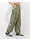 Ed Hardy Dragon Olive Green Cargo Parachute Pants - Thumbnail image 3 of 6
