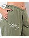 Ed Hardy Dragon Olive Green Cargo Parachute Pants - Thumbnail image 4 of 6