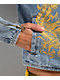 Ed Hardy Dragon Panther Blue Denim Moto Crop Jacket - Thumbnail image 5 of 7