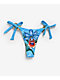 Ed Hardy Dragon Rhinestone Blue High Leg Bikini Bottom - Thumbnail image 6 of 6