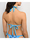 Ed Hardy Dragon Rhinestone Blue Triangle Bikini Top - Thumbnail image 2 of 7